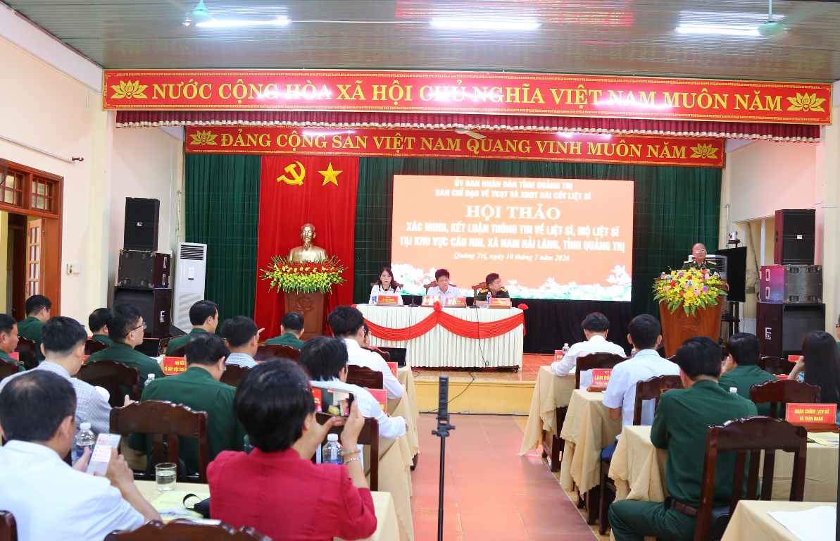 Hội thảo xác minh, kết luận thông tin về liệt sĩ, mộ liệt sĩ tại khu vực Câu Nhi, tỉnh Quảng Trị

